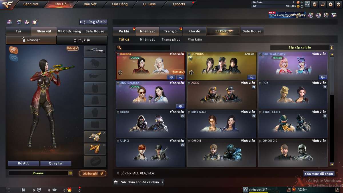 shop acc cf uy tin gia re